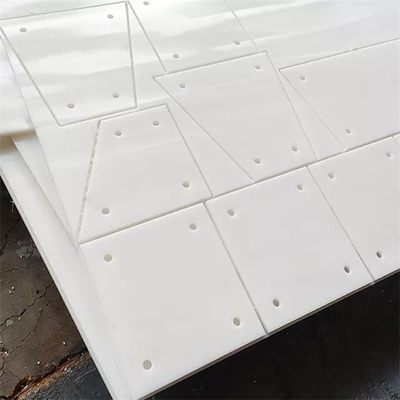 स्टील साइलो ग्रेन साइलो लाइनिंग बोर्ड के लिए व्हाइट वियर प्रतिरोधी UHMWPE लाइनर शीट