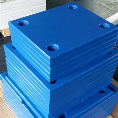 घुमावदार इंजीनियरिंग प्लास्टिक डॉक फेंडर फ़ेस पैड UHMWPE मरीन डॉक बंपर्स