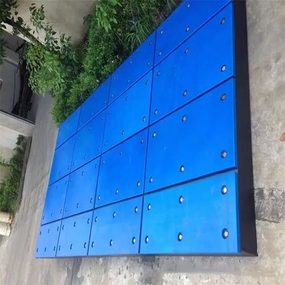ब्लू एंटी कोलिशन प्लास्टिक बोट मरीन फेंडर फेस पैड UHMWPE डॉक बफर पैड