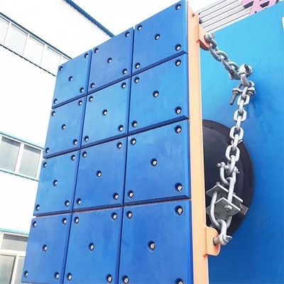 जेट्टी फेंडर के लिए वाटरप्रूफ ब्लू प्लास्टिक मरीन पैनल UHMWPE डॉक फेंडर पैड