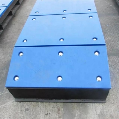 घुमावदार इंजीनियरिंग प्लास्टिक डॉक फेंडर फ़ेस पैड UHMWPE मरीन डॉक बंपर्स