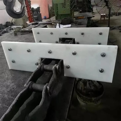 पॉलीइथाइलीन फैब्रिकेशन कन्वेयर फ्लाइट पैडल व्हाइट UHMWPE मशीनीकृत भाग